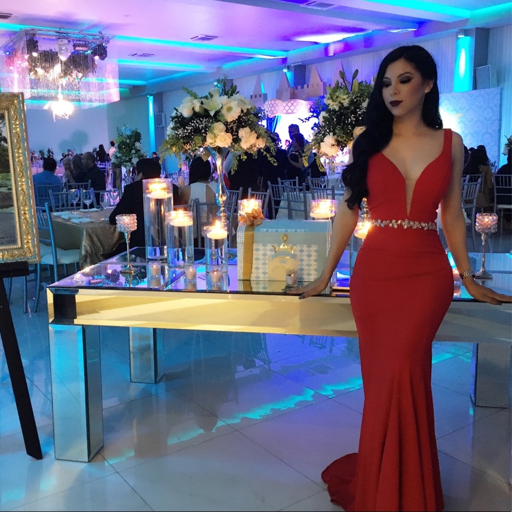 Red Evening Gown
